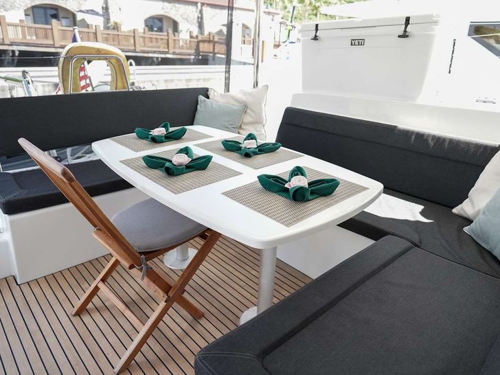 FLOATATION THERAPY - aft deck dining area