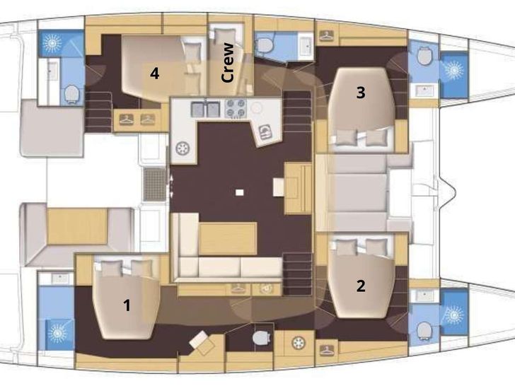 Yacht layout