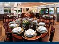 QUEEN ELEGANZA - Custom Motor Yacht 49 m,indoor dining set up