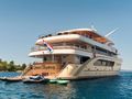 QUEEN ELEGANZA - Custom Motor Yacht 49 m,stern view with water toys