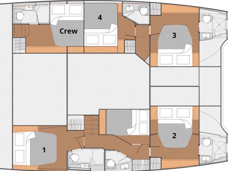 LIBRA 50 Fountaine Pajot Saba 50 - layout LIBRA 50 Fountaine Pajot Saba 50 - layout