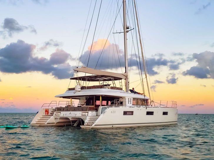 A Lagoon 620 luxury edition,sailing catamaran,Heavenly,certainly lives up to her name. As you step on board in to a beautifully appointed cockpit,complete with teak floors and dining table for eight and a plush lounging bench,you immediately know you A Lagoon 620 luxury edition,sailing catamaran,Heavenly,certainly lives up to her name. As you step on board in to a beautifully appointed cockpit,complete with teak floors and dining table for eight and a plush lounging bench,you immediately know you