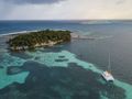 SAND STAR - Lagoon 50 - Anchored off Tropical Island