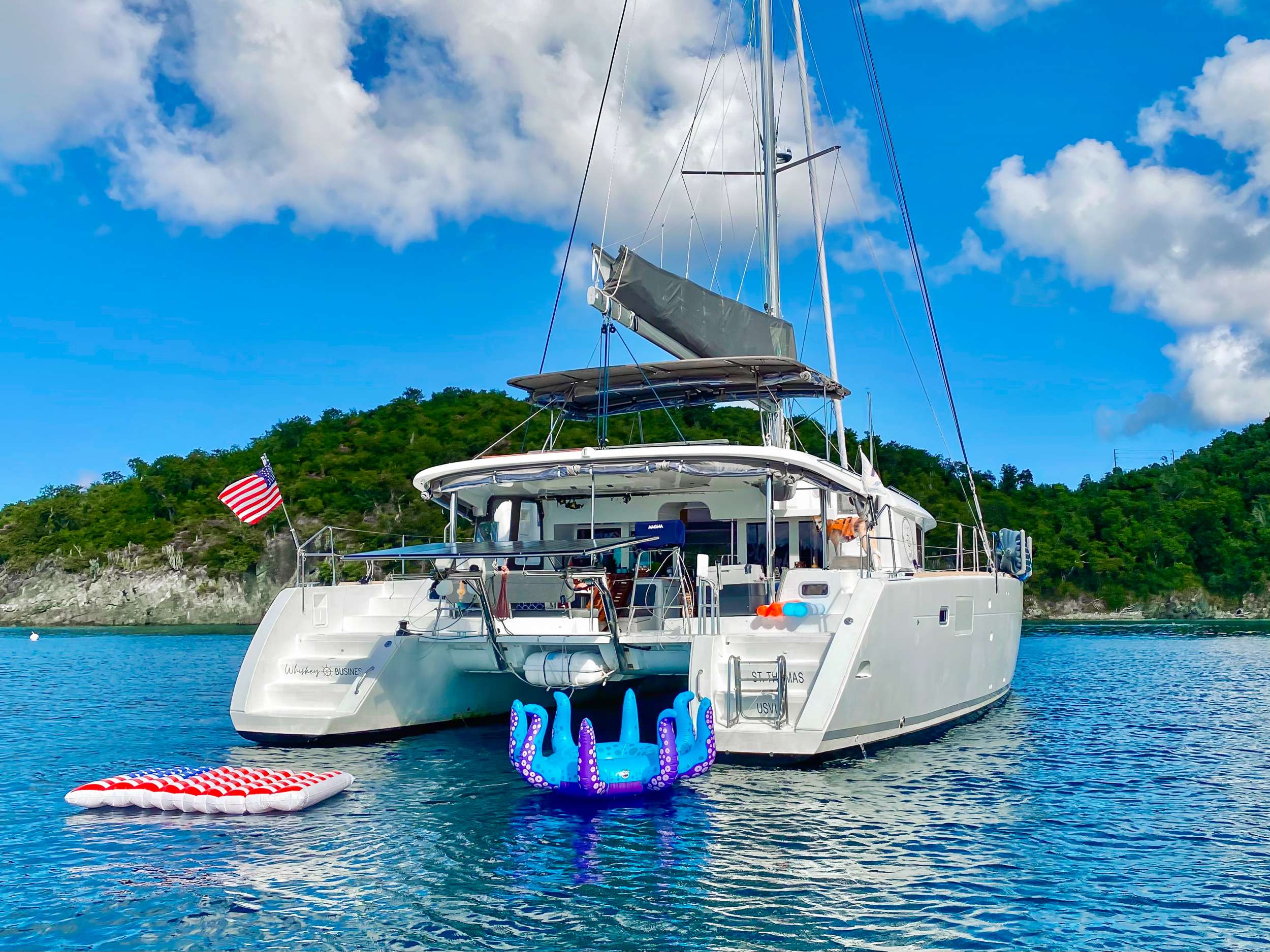 Crewed Catamaran WHISKEY BUSINESS Lagoon 450 3 Cabins