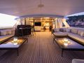 MIRAGE Feadship 53m - sky deck bar lounge at night MIRAGE Feadship 53m - sky deck bar lounge at night