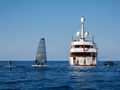 MIRAGE Feadship 53m - aft shot with the water toys MIRAGE Feadship 53m - aft shot with the water toys