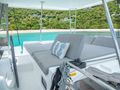 ON A WHIM III Lagoon 46 - flybridge seating ON A WHIM III Lagoon 46 - flybridge seating