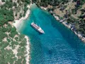 ALMISSA Custom Motor Yacht 40m - aerial yacht view ALMISSA Custom Motor Yacht 40m - aerial yacht view