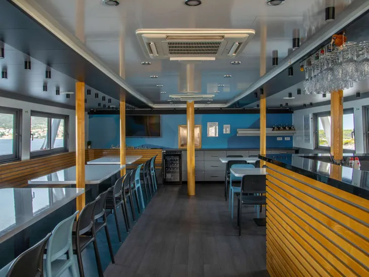 ALMISSA Custom Motor Yacht 40m - indoor dining saloon ALMISSA Custom Motor Yacht 40m - indoor dining saloon
