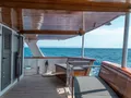 ALMISSA Custom Motor Yacht 40m - covered aft deck seating area ALMISSA Custom Motor Yacht 40m - covered aft deck seating area