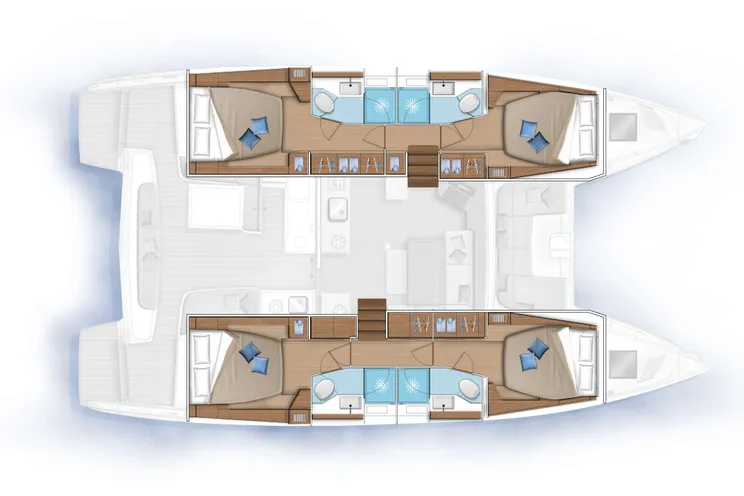 Layout for TORTUGA - yacht layout