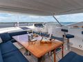 EMRYS - Sunseeker 98,flybridge dining EMRYS - Sunseeker 98,flybridge dining