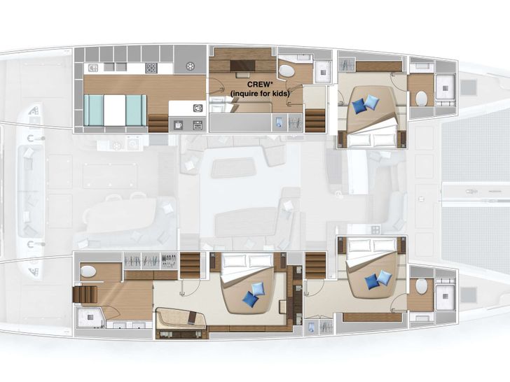 XANDROS Lagoon 65 - layout XANDROS Lagoon 65 - layout