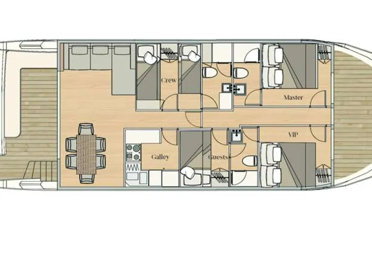 OVER REEF - Yacht layout OVER REEF - Yacht layout