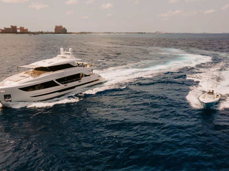 AQUA LIFE - Horizon FD87,cruising with dinghy or tender AQUA LIFE - Horizon FD87,cruising with dinghy or tender