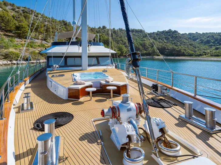 NAVILUX Motor Sailer 34m - upper deck NAVILUX Motor Sailer 34m - upper deck