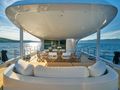 ACAPELLA Leda Motor Sailer 49 m aft deck seating and dining