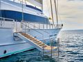 ACAPELLA Leda Motor Sailer 49m - boarding ladder ACAPELLA Leda Motor Sailer 49m - boarding ladder