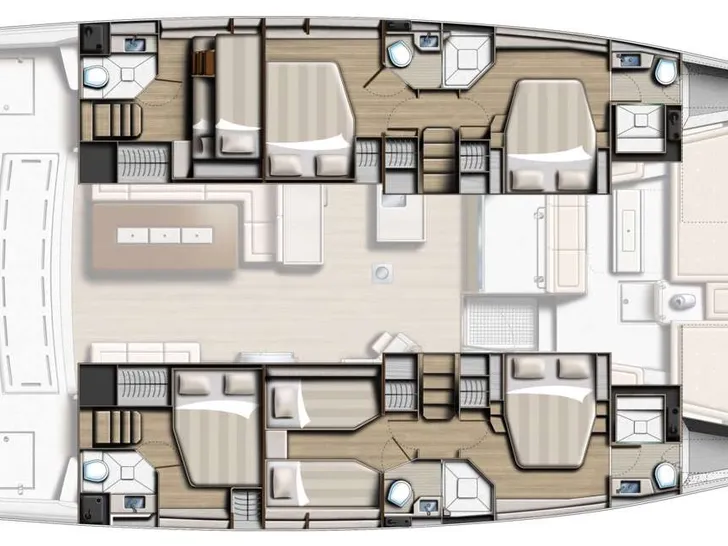 CRYSTAL DREAMS - Bali 5.4 - Yacht layout CRYSTAL DREAMS - Bali 5.4 - Yacht layout