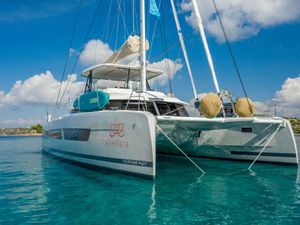 NAMASTE - Fountaine Pajot Samana 59 - 4 Cabins - Athens - Mykonos - Paros - Cyclades - Greece NAMASTE - Fountaine Pajot Samana 59 - 4 Cabins - Athens - Mykonos - Paros - Cyclades - Greece