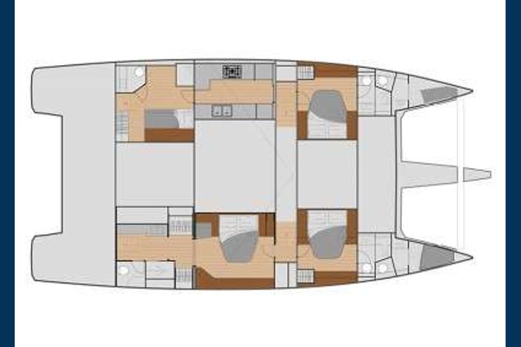 Layout for Fountaine Pajot Samana 59 - yacht layout