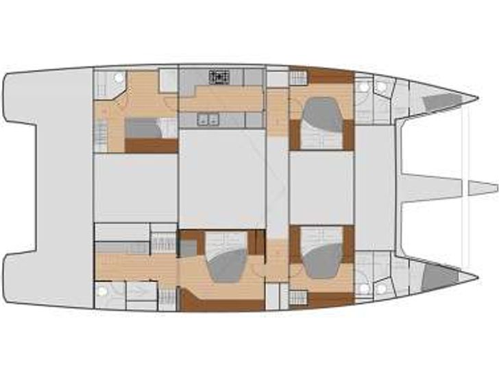 Fountaine Pajot Samana 59 - yacht layout Fountaine Pajot Samana 59 - yacht layout