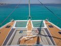 ASTORIA Fountaine Pajot Samana 59 - foredeck lounge and twin trampolines ASTORIA Fountaine Pajot Samana 59 - foredeck lounge and twin trampolines