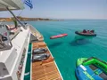 ASTORIA Fountaine Pajot Samana 59 - swimming platform with water toys ASTORIA Fountaine Pajot Samana 59 - swimming platform with water toys