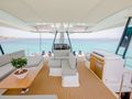 ASTORIA Fountaine Pajot Samana 59 - flybridge dining ASTORIA Fountaine Pajot Samana 59 - flybridge dining