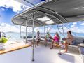 TRUE STORY Fountaine Pajot Victoria 67 - guests on the flybridge TRUE STORY Fountaine Pajot Victoria 67 - guests on the flybridge