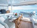 LIQUID ZEN Lagoon 52 - aft deck seating area LIQUID ZEN Lagoon 52 - aft deck seating area