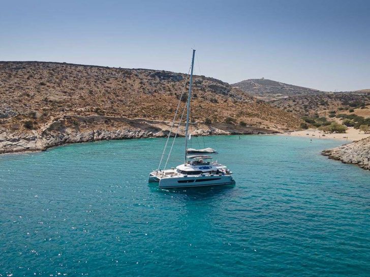 ALLURE Fountaine Pajot Samana 59 - aerial shot ALLURE Fountaine Pajot Samana 59 - aerial shot