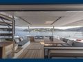 ALLURE Fountaine Pajot 59 - aft deck with dining and lounging