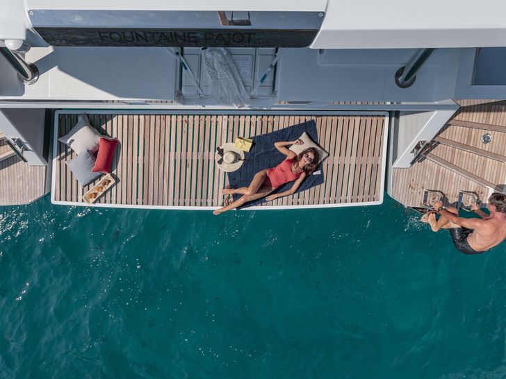 ALLURE Fountaine Pajot 59 - swimming platform ALLURE Fountaine Pajot 59 - swimming platform