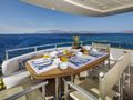 GORGEOUS Canados 72 - aft deck alfresco dining area GORGEOUS Canados 72 - aft deck alfresco dining area