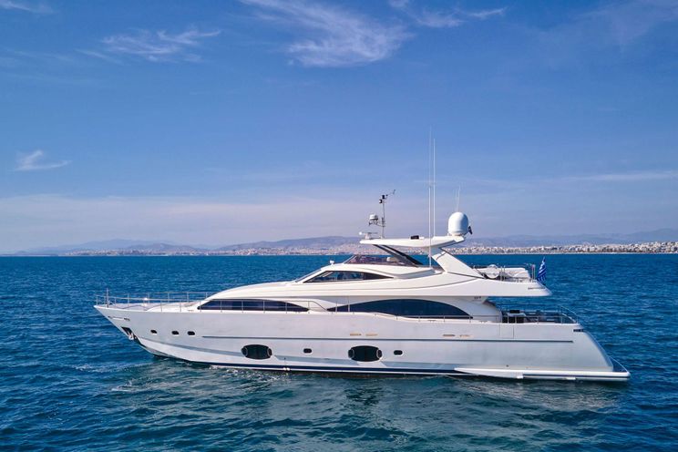 Charter Yacht SEVEN S - Ferretti Customline 97 - 5 Cabins - Athens - Mykonos - Paros