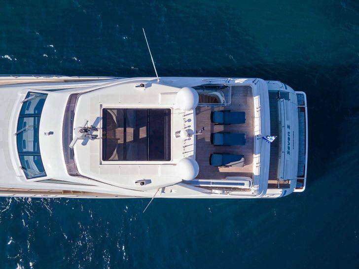 SEVEN S Ferretti Yacht Aerial