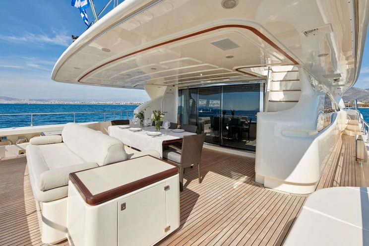 Charter Yacht SEVEN S - Ferretti Customline 97 - 5 Cabins - Athens - Mykonos - Paros