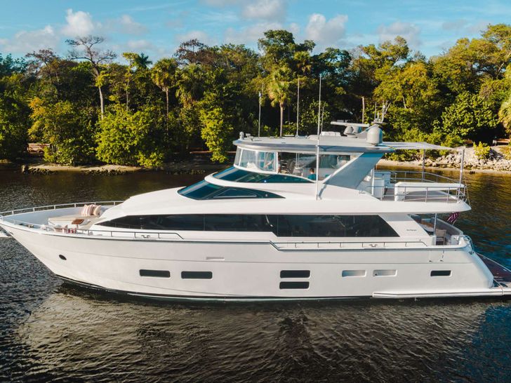 BELLA SKY - HATTERAS 75 Exterior Profile BELLA SKY - HATTERAS 75 Exterior Profile