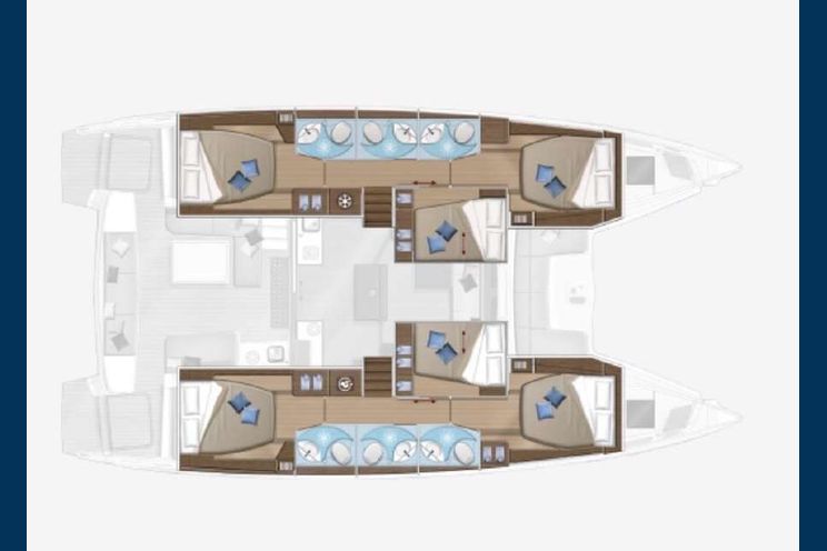 Layout for ANDARE AVANTI - yacht layout