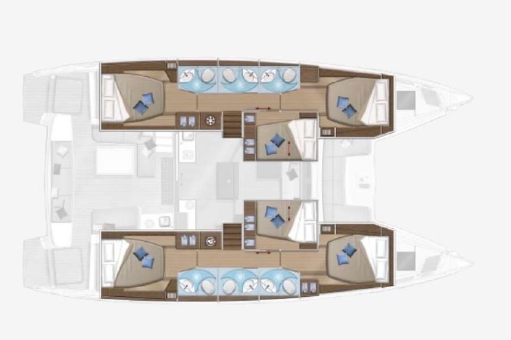 Layout for ANDARE AVANTI - yacht layout