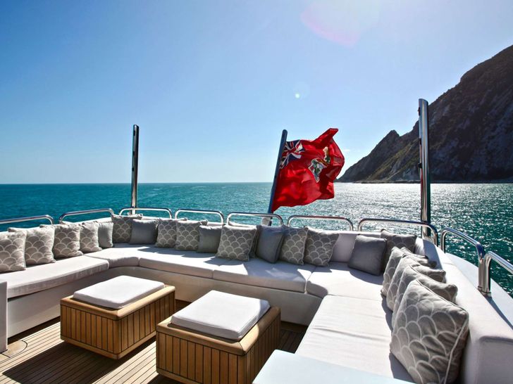 ALALYA ISA 47m Luxury Crewed Motor Yacht Sunbathing
