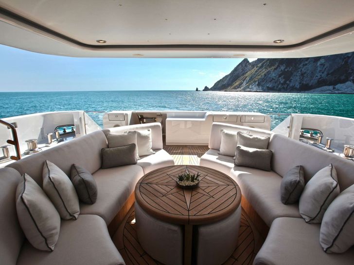 ALALYA ISA 47m Luxury Crewed Motor Yacht Seating Area