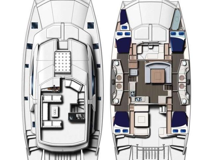 JAMSAM - Leopard 51,catamaran yacht layout JAMSAM - Leopard 51,catamaran yacht layout