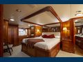 KAORI Master stateroom has king bed with separate his and her bathrooms and showers