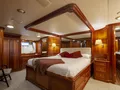 KAORI Master stateroom has king bed with separate his and her bathrooms and showers KAORI Master stateroom has king bed with separate his and her bathrooms and showers