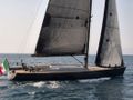 AORI - Wally 24 m,side profile with sail down