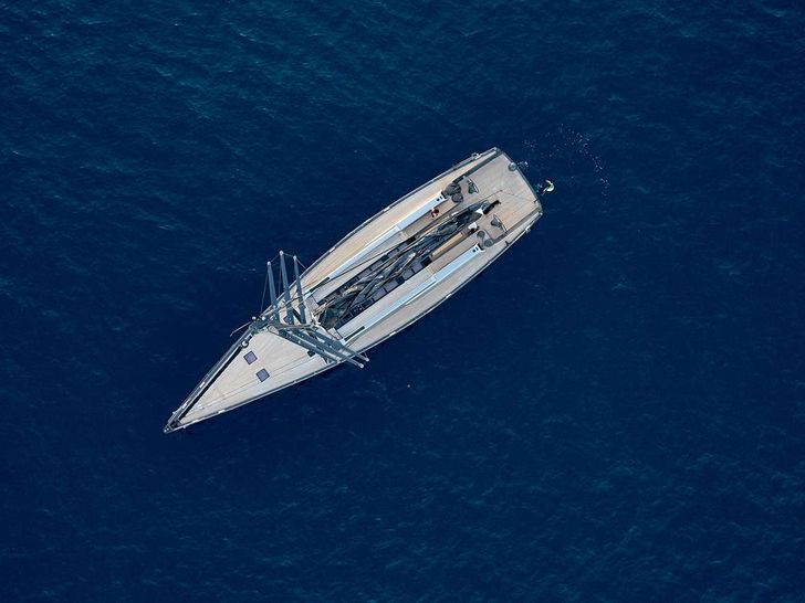 AORI - Wally 24 m,aerial shot with waterline AORI - Wally 24 m,aerial shot with waterline