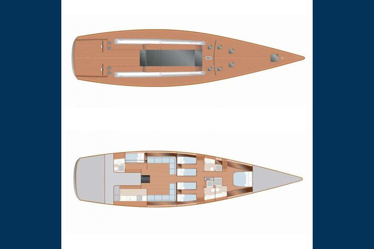 Layout for AORI - Wally 24 m, yacht layout