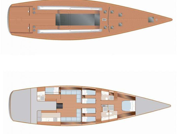 AORI - Wally 24 m,yacht layout